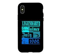 Custodia per iPhone X/XS 64° Compleanno Leggendario dal luglio 1962 Vintage Retro