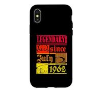 Custodia per iPhone X/XS 64° Compleanno Leggendario dal luglio 1962 Vintage Retro