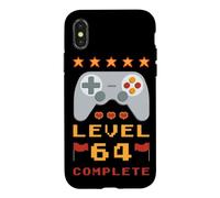 Custodia per iPhone X/XS 64° Compleanno Livello 64 Completato