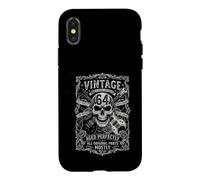 Custodia per iPhone X/XS 64° compleanno vintage 64 anni per uomo donna