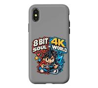 Custodia per iPhone X/XS 8 Bit Soul in 4K World Retro Gamer Collective Studio