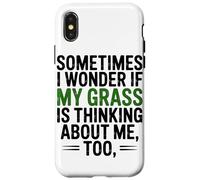 Custodia per iPhone X/XS A Volte Mi Chiedo Se Erba Stia Pensando Troppo