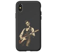 Custodia per iPhone X/XS Abraham Lincoln Chitarra Retro Vintage Musica Storia