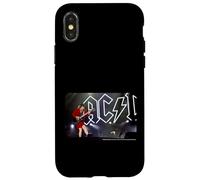 Custodia per iPhone X/XS AC DC Rock Lightning Logo Stadium Chitarra Live Energy