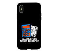 Custodia per iPhone X/XS Accountant Bookkeeper Calculators Are My Therapist