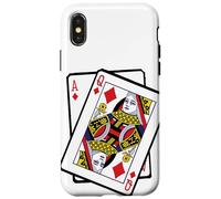 Custodia per iPhone X/XS Ace & Queen of Diamonds 21st Birthday Twenty One Years Old