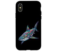 Custodia per iPhone X/XS Acquario subacqueo con squalo di barriera corallina