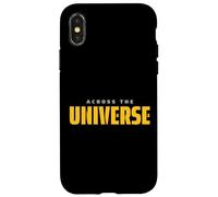 Custodia per iPhone X/XS Across The Universe Space Travel Illustration Graphic Design
