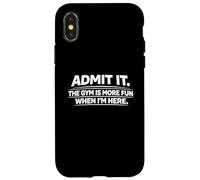 Custodia per iPhone X/XS Admit it The Gym is More Relief When I'm here Cool Exercise