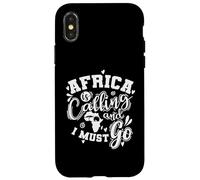 Custodia per iPhone X/XS Africa Calling e io dobbiamo andare Continente