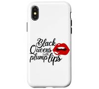 Custodia per iPhone X/XS African American Mother's Day Black Mom Queens Plump Lips
