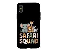 Custodia per iPhone X/XS African Safari Squad Cool Costume Abbigliamento