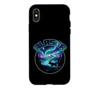 Custodia per iPhone X/XS Alaska Lights Aurora Borealis Visualizzazione Viaggio di vacanza in Alaska