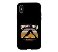 Custodia per iPhone X/XS Alba Yoga Best Class Retro Mattina Allenamento