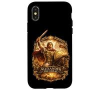 Custodia per iPhone X/XS Alessandro guerriero macedone, re greco antico