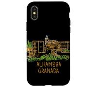 Custodia per iPhone X/XS Alhambra Granada Spagna Viaggio Souvenir Città Landmark Gift