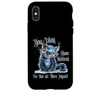 Custodia per iPhone X/XS Alice Adventures Wonderland Vintage Libro Citazione Lewis Carrol