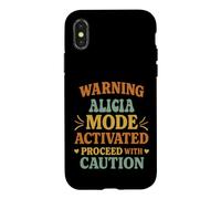 Custodia per iPhone X/XS ALICIA Personalized Women's Gift Custom ALICIA