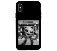 Custodia per iPhone X/XS Alien Ultimo Giorno Di Scuola Summer Break Divertente Meme Selfie