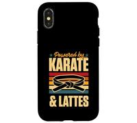 Custodia per iPhone X/XS Alimentato da Karate e Lattes Retro Vintage Coffee Love