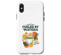Custodia per iPhone X/XS Alimentato dal tè rituale quotidiano Matcha Kyoto Cafe