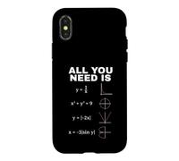 Custodia per iPhone X/XS All You Need Is Math Equations Funny Matematics Design