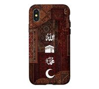 Custodia per iPhone X/XS Allah musulmano e profeta Maometto Nome Kaaba mezzaluna Islam