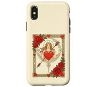 Custodia per iPhone X/XS Allegoria dell'Amore Vintage Art Nouveau Romance