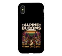 Custodia per iPhone X/XS Alpine Blooms Worth The Miles Escursionismo Natura