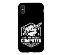 Custodia per iPhone X/XS AM THE COMPUTER Tech Meccanico Cacciavite Auto Guy