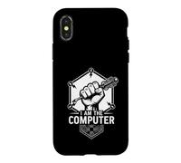 Custodia per iPhone X/XS AM THE COMPUTER Tech Meccanico Cacciavite Auto Guy