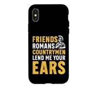 Custodia per iPhone X/XS Amici Romani Countrymen Lend Me Your Ear Impero Romano