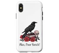 Custodia per iPhone X/XS Amleto Shakespeare Gioca Citazione Ahimè, Povero Yorick!