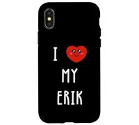 Custodia per iPhone X/XS Amo Erik Nome Divertente