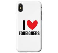 Custodia per iPhone X/XS Amo gli stranieri immigrati Diritti umani Xenofobia diversa