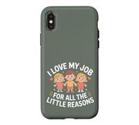 Custodia per iPhone X/XS Amo il mio lavoro per tutte le piccole ragioni