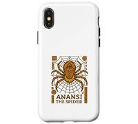 Custodia per iPhone X/XS Anansi il ragno Storie Folklore di imbroglioni dell'Africa occidentale