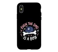 Custodia per iPhone X/XS Anche il cane è un ragazzo una mamma di più figli