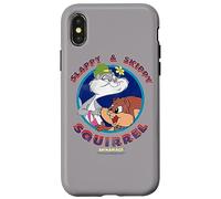 Custodia per iPhone X/XS Animaniacs Slappy and Skippy Squirrel