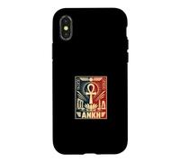 Custodia per iPhone X/XS Ankh Croce Egiziana Ra Isis Simboli Kemetici
