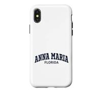 Custodia per iPhone X/XS Anna Maria Florida Vintage Athletic Sports Design