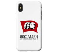 Custodia per iPhone X/XS Anticomunista e socialista politico - Marx Engels Lenin