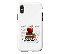 Custodia per iPhone X/XS Apprezzamento dell'insegnante oltre la misura dell'educatore