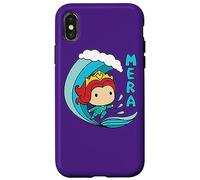 Custodia per iPhone X/XS Aquaman Movie Chibi Mera and Mermaid Wave