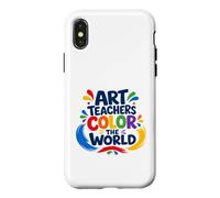 Custodia per iPhone X/XS Art Teachers Color The World - Teacher Appreciation