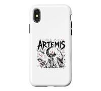 Custodia per iPhone X/XS Artemide Lunar Huntress Mitologia Greca Estetica