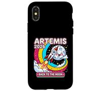 Custodia per iPhone X/XS Artemis II 2026 Cute Design for Kids Launch Back to The Moon