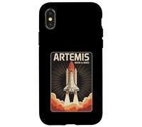 Custodia per iPhone X/XS Artemis Space Shuttle Launch System Moon To Mars Poster Art