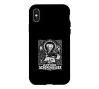 Custodia per iPhone X/XS Arthur Schopenhauer Il mondo come volontà Filosofia