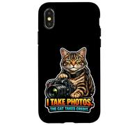 Custodia per iPhone X/XS Assistente Fotografo Felino